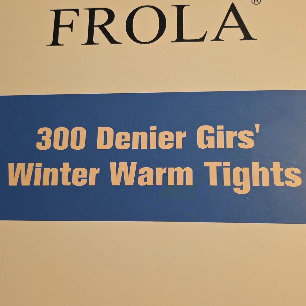 Frola 300 Denier Girls Winter Warm Black Tights Ages 4-13